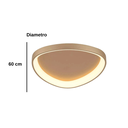 Ver imagem 3 de Plafon Led Dama Sl Iluminação 3000k 52w Bivolt