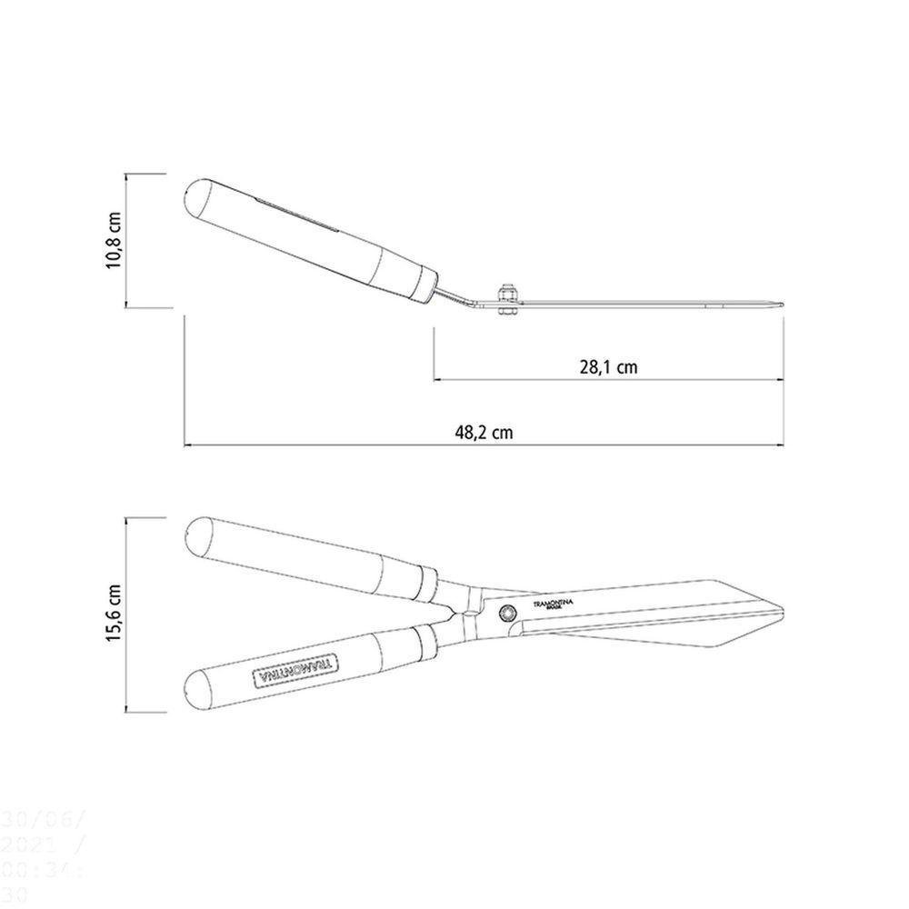 Tesoura para Cerca-viva/grama Tramontina com Lâmina Metálica e Cabo de Madeira Tramontina - 4