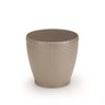 Vaso Redondo Rattan 19X21Cm Grande Palha - 140779 - 1