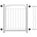 Ver imagem 1 de Portão Pet Cães Bebês Largo 69 a 84cm Extensor 10cm - Branco