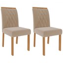Ver imagem 1 de Mesa de Jantar 4 Lugares Adele Madeira/off White/nude 17425 - Cimol