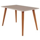Ver imagem 3 de Mesa de Jantar 4 Lugares Adele Madeira/off White/nude 17425 - Cimol