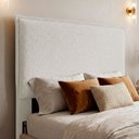 Ver imagem 5 de Cabeceira para Cama Box Casal Padrão Virella 140cm Moderna com Frame Bouclê Off White - Desk Design