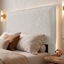 Ver imagem 4 de Cabeceira para Cama Box Casal Padrão Virella 140cm Moderna com Frame Bouclê Off White - Desk Design