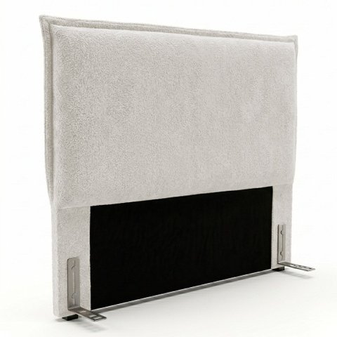 Cabeceira para Cama Box Casal Padrão Virella 140cm Moderna com Frame Bouclê Off White - Desk Design