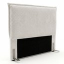 Ver imagem 1 de Cabeceira para Cama Box Casal Padrão Virella 140cm Moderna com Frame Bouclê Off White - Desk Design