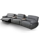 Ver imagem 2 de Sofá Decorativo Swift Curvo Elétrico C/porta Copos Baú Cooler Reclinável Retrátil Som Bluetooth e Ca