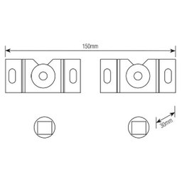 Suporte Fixo Universal para TV 10 a 85 Brasforma Sbrub 759 - 3
