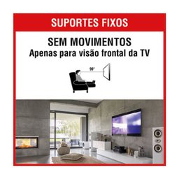 Suporte Fixo Universal para TV 10 a 85 Brasforma Sbrub 759 - 4