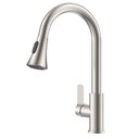 Ver imagem 1 de Torneira Goumet Monocomando Pull Down Mesa Bancada Cozinha Metal Escovado