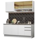 Ver imagem 3 de Armário de Cozinha Compacta 180cm Branco Glamy Madesa 06