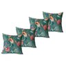 Kit 4 Almofadas Cheias Fundo Do Mar 43Cmx43Cm - 1