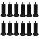 Ver imagem 1 de 12 Pés Cama Box e Cabeceira Universal Castor Gazin Ortobom Pe de 13cm Preto