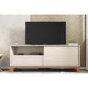 Ver imagem 3 de Rack Bancada P/ Tv até 55 Pol Mondrian 1.5 C/ 1 Porta e 1 Gaveta 150cm Off White Mr/freijo -