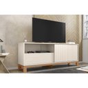 Ver imagem 1 de Rack Bancada P/ Tv até 55 Pol Mondrian 1.5 C/ 1 Porta e 1 Gaveta 150cm Off White Mr/freijo -
