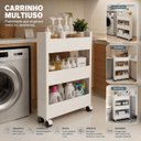 Ver imagem 2 de Carrinho para Cozinha Banheiro Lavanderia Funcional Multiuso