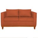 Ver imagem 4 de Sofá 3 Lugares Europa 180 cm Estilo Conforto e Elegância Suede Terracota - ADJ Decor