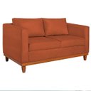 Ver imagem 2 de Sofá 3 Lugares Europa 180 cm Estilo Conforto e Elegância Suede Terracota - ADJ Decor