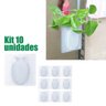Vaso de Plantas Silicone Adesivo Vidro Kit 10 Flor Água - 9