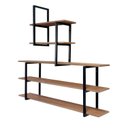 Ver imagem 3 de Estante Flutuante Fixada na Parede Inovadora Moderna 1,00