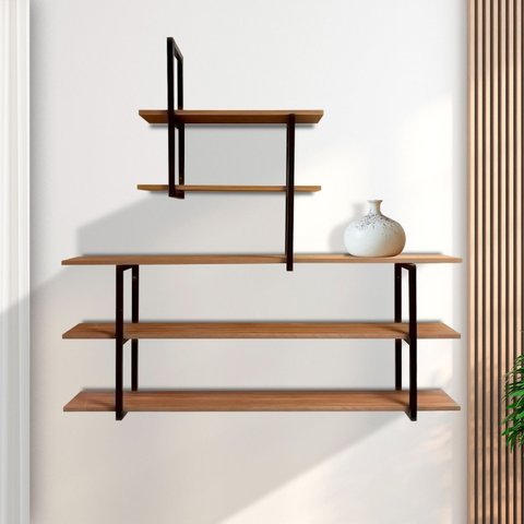 Estante Flutuante Fixada na Parede Inovadora Moderna 1,00