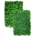Ver imagem 3 de 20 Folhagens Artificiais Trevo Placa Decorativa para Revestimento em Parede Vertical 60x40cm