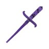 Adaga Crânio em Metal Roxo 19 cm Pedra Preta - 1