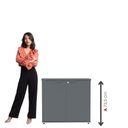 Ver imagem 4 de Armário Baixo para Escritório P25 com 2 Portas Preto/Grafito