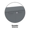 Ver mais imagens de Armário Baixo para Escritório P25 com 2 Portas Preto/Grafito