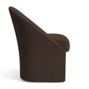 Ver imagem 4 de Cadeira Poltrona Decorativa Clara Veludo Marrom Dal Poz Estofados