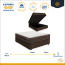 Ver imagem 3 de Cama Box Baú + Colchão de Viúva Ortobom D45 Iso 150 128x188x60 Cm