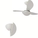 Ver imagem 3 de Ventilador de Teto Tron 130W 3 Pás Branco Clm New 220V