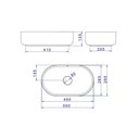 Ver imagem 5 de Cuba de Apoio Deca Slim 50x30 L.14050.17 Oval Branca