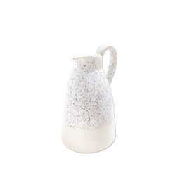 Vaso Jarra Ceramica Pearl 11,5X21,5CM Branco Casa Libre - 1