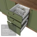 Ver mais imagens de Armário de Cozinha Completa 280 Cm Vik Madesa 01 Rustic/verde
