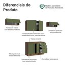 Ver imagem 4 de Armário de Cozinha Completa 280 Cm Vik Madesa 01 Rustic/verde
