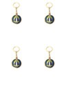 Ver imagem 4 de Chaveiro Luxo Dourado Nossa Senhora Aparecida Frente Verso