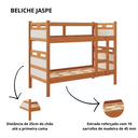 Ver imagem 4 de Beliche Modelo Jaspe Cabeceiras 100% Mdf Estrado Madeira:nature/off