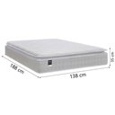 Ver imagem 4 de Cama Box Casal Colchão Molas Ensacadas Gazin com Pillow Tower New Branco
