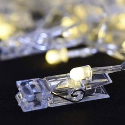 Varal Cordão Fio Pregador Prendedor Luz LED para 10 Foto Top - 3