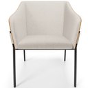 Ver imagem 3 de Kit 2 Cadeiras para Sala de Jantar Estar Living Olívia L02 Linho Cru Couríssimo Whisky - Lyam Decor