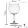 Jogo 6 Taças Cristal Titânio Bohemia Vinho Gin Roberta 600ml - 4