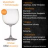 Jogo 6 Taças Cristal Titânio Bohemia Vinho Gin Roberta 600ml - 7