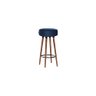 Banqueta Azul 70 Cm para Cozinha e Balcão Egmobile Roma - 1