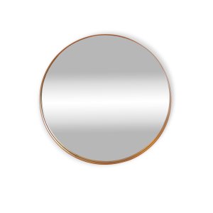 Espelho Redondo Decorativo Moldura Laminado Dimiter 65 Cm - Mel