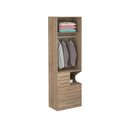 Ver imagem 5 de Guarda-roupa de 2 Portas com Mesa de Cabeceira 1224 Esquerdo Castanho