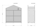 Ver imagem 7 de Organizador Casinha Nara 100% MDF