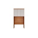 Ver imagem 1 de Módulo de Quarto Rizon Armário Ponte Aéreo Solteiro -linea C- 3 Portas Cumaru-fendi 25 - Novo