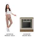 Ver imagem 4 de Balcão para Forno de Embutir 80 X 60 Cm com Tampo Rustic/crema Agata Madesa Rustic/crema