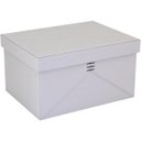 Ver imagem 2 de HOME&CO JUPTER CAIXA ORGANIZADORA SINTÉTICO CINZA 2PÇ